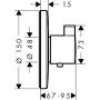 Hansgrohe ShowerSelect S bateria wannowo-prysznicowa podtynkowa termostatyczna biały mat 15743700 zdj.2