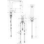 Hansgrohe PuraVida bateria kuchenna 2-otworowa stal 15812800 zdj.2
