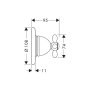 Axor Carlton element zewnętrzny DN20 Trio/Quattro 17925090 zdj.2