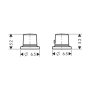 Axor Bouroullec bateria wannowa termostatyczna 2-otworowa na brzeg wanny 19432000 zdj.2