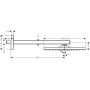 Hansgrohe Raindance E deszczownica z ramieniem 30x30 cm kwadratowa brąz szczotkowany 26239140 zdj.2