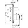 Axor Uno bateria wannowo-prysznicowa podtynkowa Stal Szlachetna Optyczna 45407800 zdj.2