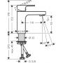 Hansgrohe Vernis Shape bateria umywalkowa stojąca czarny mat 71569670 zdj.2