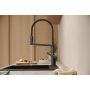 Hansgrohe Talis Select M54 PowderSpray bateria kuchenna stojąca czarny chrom szczotkowany 72861340 zdj.3