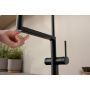 Hansgrohe Talis Select M54 PowderSpray bateria kuchenna stojąca czarna 72861670 zdj.8