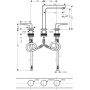 Hansgrohe Metropol 160 bateria umywalkowa 3-otworowa stojąca EcoSmart chrom 74515000 zdj.2