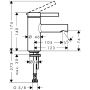 Hansgrohe Zesis S zawór umywalkowy stojąca chrom 74713000 zdj.2