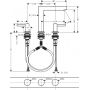 Hansgrohe Finoris bateria umywalkowa 3-otworowa EcoSmart czarny mat 76034670 zdj.2