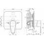 Ideal Standard Cerafine D bateria prysznicowa podtynkowa chrom A7190AA zdj.2