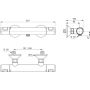 Ideal Standard Ceratherm T25 bateria prysznicowa ścienna termostatyczna chrom A7201AA zdj.2