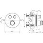 Ideal Standard Ceratherm Navigo bateria wannowo-prysznicowa termostatyczna podtynkowa chrom A7296AA zdj.2