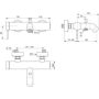 Ideal Standard Ceraline bateria wannowo-prysznicowa ścienna chrom A8559AA zdj.2