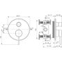 Ideal Standard Ceraline bateria wannowo-prysznicowa podtynkowa chrom A8567AA zdj.2