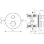 Ideal Standard Ceratherm T25 bateria wannowo-prysznicowa termostatyczna podtynkowa chrom A8583AA zdj.2