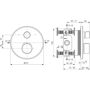 Ideal Standard Ceratherm T100 bateria wannowo-prysznicowa podtynkowa z termostatem chrom A8584AA zdj.2