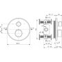 Ideal Standard Ceratherm T100 bateria wannowo-prysznicowa podtynkowa z termostatem czarna A8584XG zdj.2
