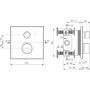 Ideal Standard Ceratherm C100 bateria wannowo-prysznicowa podtynkowa chrom A8588AA zdj.2