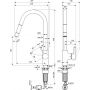 Ideal Standard Gusto bateria kuchenna stojąca chrom BD414AA zdj.2