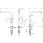 Ideal Standard Gusto bateria kuchenna stojąca chrom BD418AA zdj.2