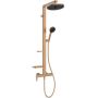 Ideal Ceraflow Alu+ zestaw prysznicowy ścienny z deszczownicą brąz BD584BR zdj.1