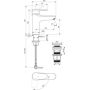 Ideal Standard Alu+ bateria umywalkowa stojąca brąz BE130BR zdj.2