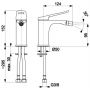 KFA Armatura Amazonit bateria bidetowa stojąca chrom 4627-015-00 zdj.2