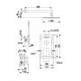 KFA Armatura Logon Gun Metal Grey zestaw prysznicowy podtynkowy z deszczownicą szary 5139-501-61 zdj.2
