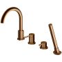 Kohlman Axel Brushed Copper bateria wannowo-prysznicowa nawannowa miedź szczotkowana QB244ABC zdj.1