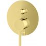 Kohlman Axel Gold zestaw prysznicowy podtynkowy z deszczownicą złoty QW210AGDR30 zdj.2