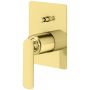 Kohlman Experience Gold zestaw prysznicowy podtynkowy z deszczownicą 30 cm złoty QW210EGDQ30 zdj.2