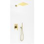 Kohlman Experience Gold zestaw prysznicowy podtynkowy z deszczownicą 25 cm złoty QW210EGDBQ25 zdj.1