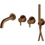 Kohlman Axel Brushed Copper bateria wannowo-prysznicowa podtynkowa miedź szczotkowana QW260ABC230 zdj.1