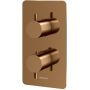 Kohlman Axel Brushed Copper bateria wannowo-prysznicowa podtynkowa z termostatem miedź szczotkowana QW432ABC zdj.1