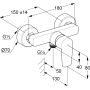 Kludi X0 bateria prysznicowa ścienna chrom 318310575 zdj.2