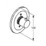 Kludi bateria prysznicowa podtynkowa termostatyczna chrom 357190538 zdj.2