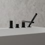 Ksuro 02 bateria wannowo-prysznicowa nawannowa 4-otworowa czarny mat 13004030 zdj.6