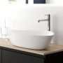 Oltens Vala umywalka 59x39 cm nablatowa owalna z powłoką SmartClean biała 40825000 zdj.17