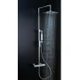 Paffoni Effe zestaw prysznicowy ścienny termostatyczny z deszczownicą chrom ZCOL655CR zdj.1