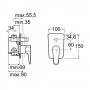 Roca Esmai bateria wannowo-natryskowa podtynkowa jednouchwytowa A5A0631C00 zdj.2