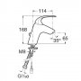 Bateria jednouchwytowa umywalkowa sztorcowa Roca M2-N A5A3168C00 zdj.2