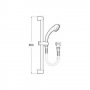 Zestaw natryskowy chrom Roca Eco A5B1431C02 zdj.2