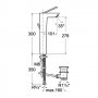 Bateria umywalkowa wysoka Roca Touch A5A3447C00 zdj.2