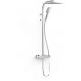 Tres Over-Wall zestaw prysznicowy ścienny termostatyczny z deszczownicą chrom 19039309 zdj.1