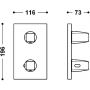 Tres Therm-Box bateria wannowo-prysznicowa podtynkowa termostatyczna różowe złoto mat 24-K 21125001OPM zdj.2