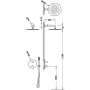 Tres Therm-Box zestaw prysznicowy podtynkowy termostatyczny z deszczownicą stal 26235004AC zdj.2