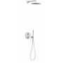 Tres Therm-Box zestaw prysznicowy podtynkowy termostatyczny z deszczownicą biały mat 26235004BM zdj.1