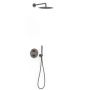 Tres Therm-Box zestaw prysznicowy podtynkowy termostatyczny z deszczownicą grafitowy 26235004GR zdj.1