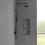 Villeroy & Boch Universal Showers zestaw prysznicowy ścienny termostatyczny z deszczownicą czarny mat TVS109002000K5 zdj.4