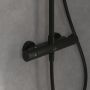 Villeroy & Boch Universal Showers zestaw prysznicowy ścienny termostatyczny z deszczownicą czarny mat TVS109002000K5 zdj.9