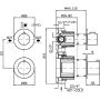 Zucchetti Pan S bateria prysznicowa podtynkowa z termostatem chrom ZPA806 zdj.2
